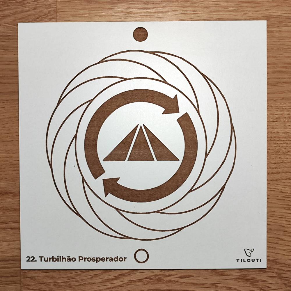 22. Turbilhão Prosperador | Gráfico Radiestésico em MDF