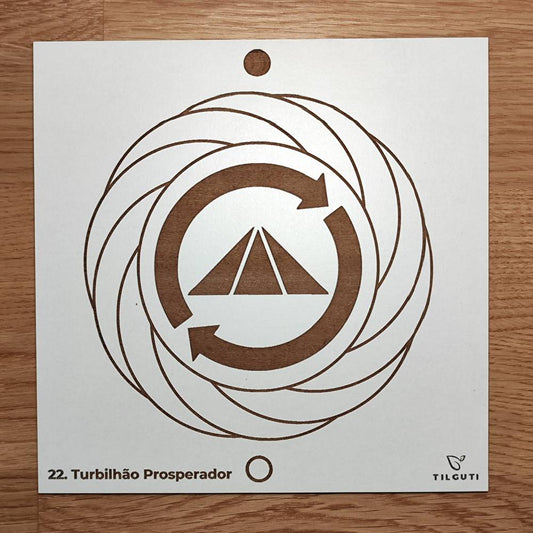 22. Turbilhão Prosperador | Gráfico Radiestésico em MDF