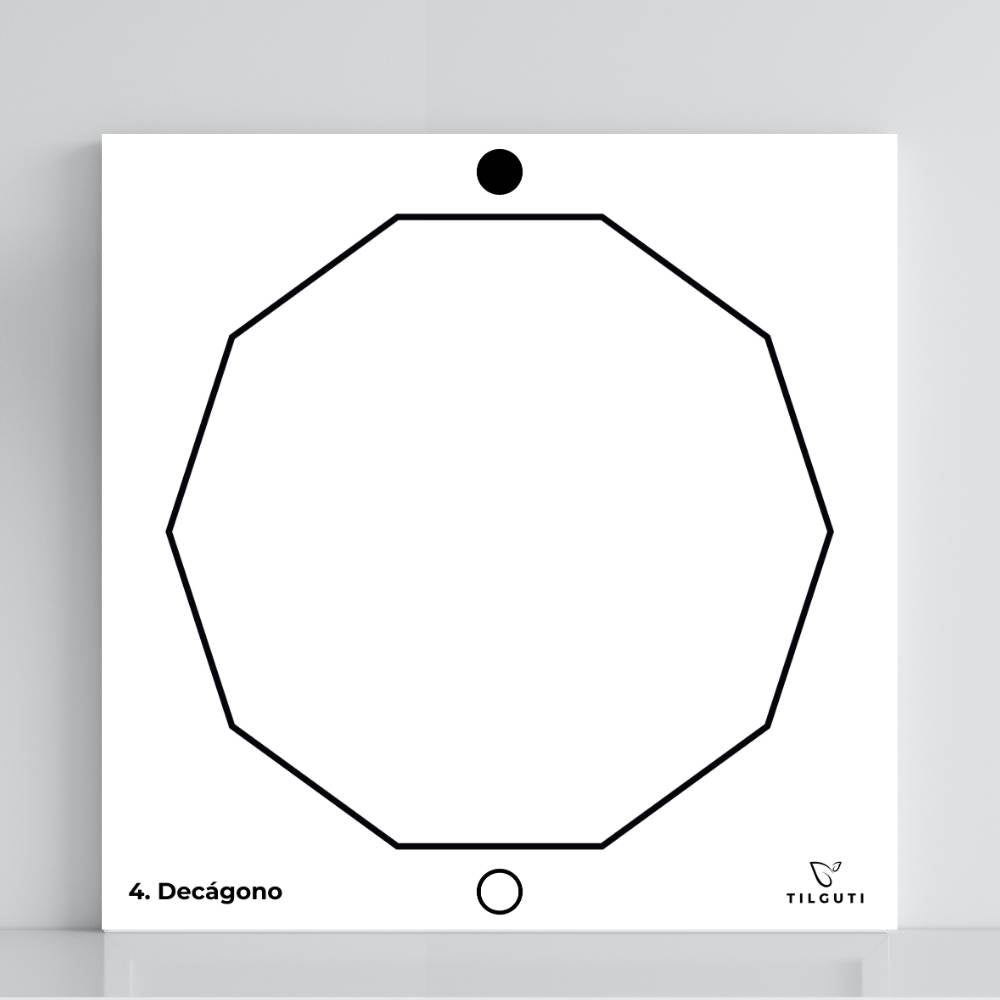 04. Decágono | Gráfico Radiestésico em PVC