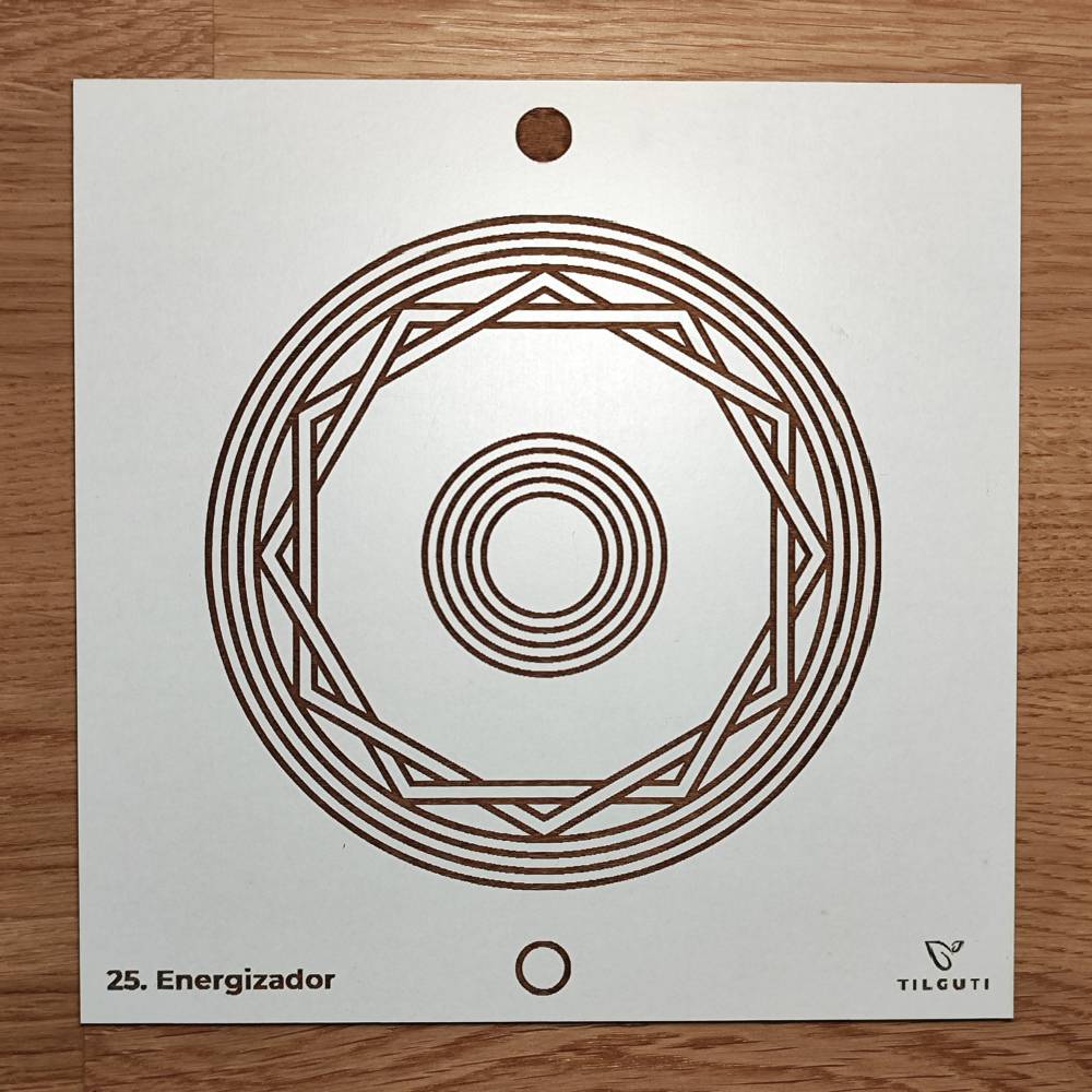 25. Energizador | Gráfico Radiestésico em MDF