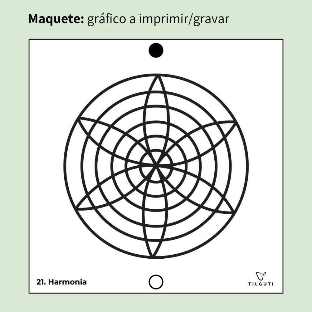 21. Harmonia | Gráfico Radiestésico em MDF