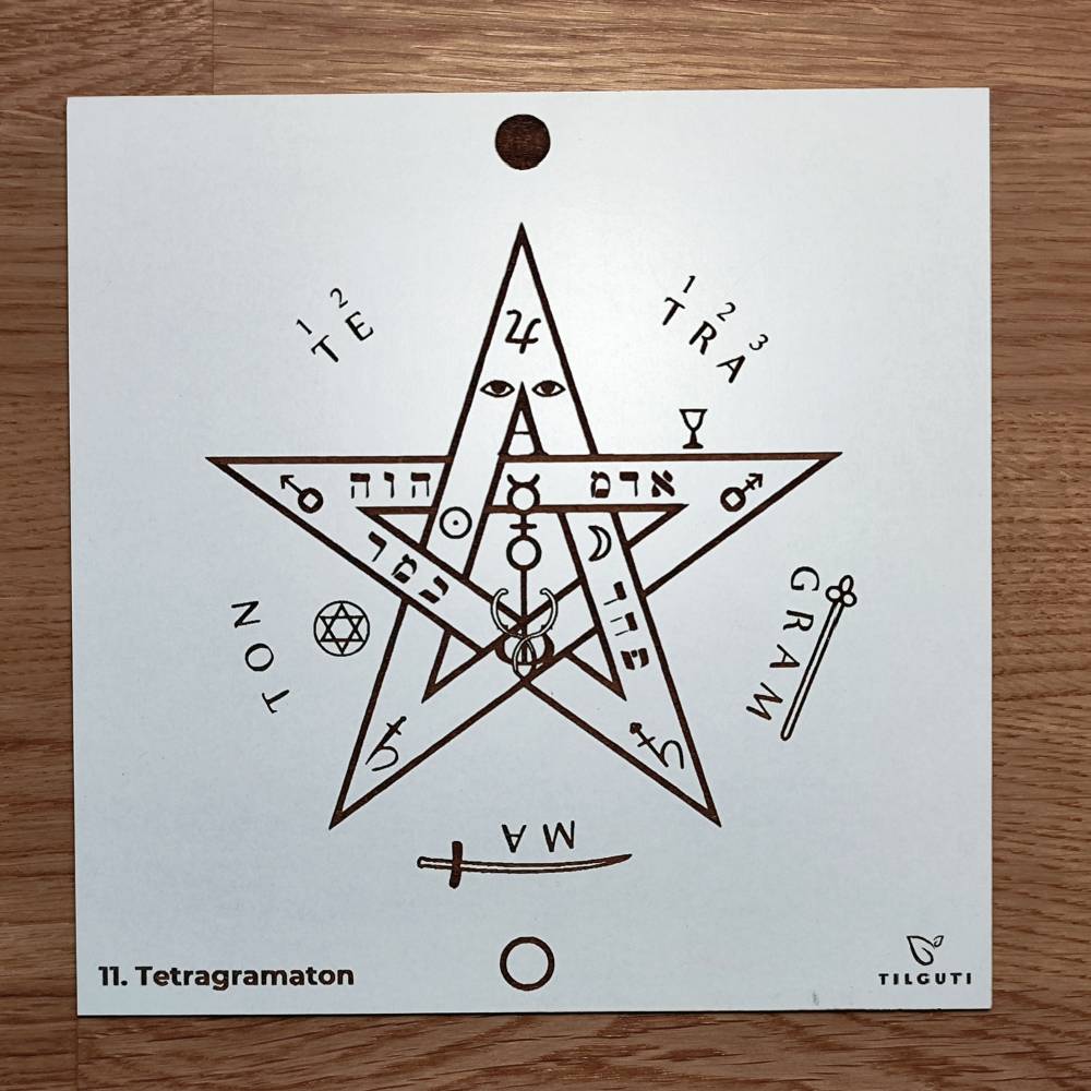 11. Tetragramaton | Gráfico Radiestésico em MDF