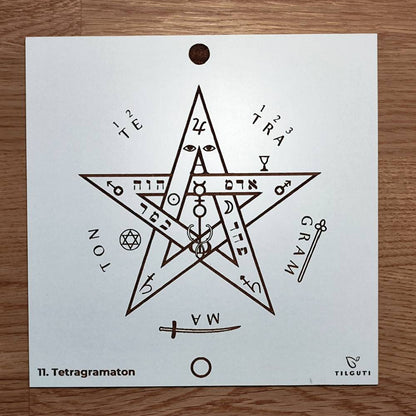 11. Tetragramaton | Gráfico Radiestésico em MDF