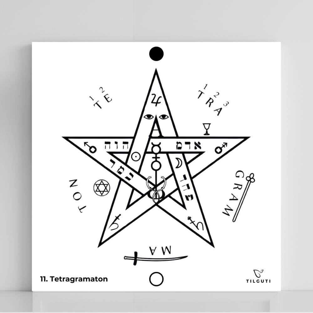 11. Tetragramaton | Gráfico Radiestésico em PVC