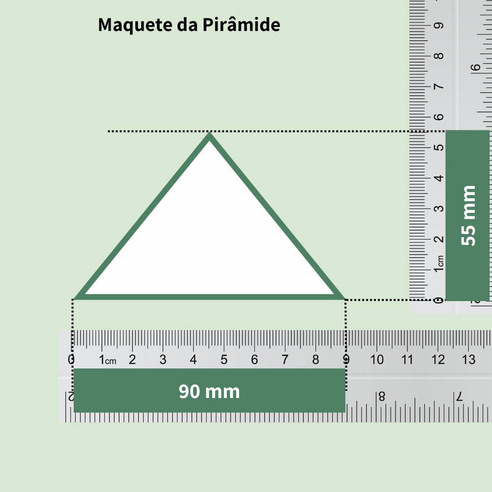 Pirâmide 3D - Dourada