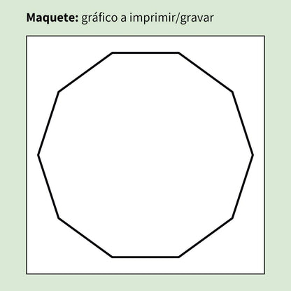 04. Decágono | Gráfico Radiestésico em MDF