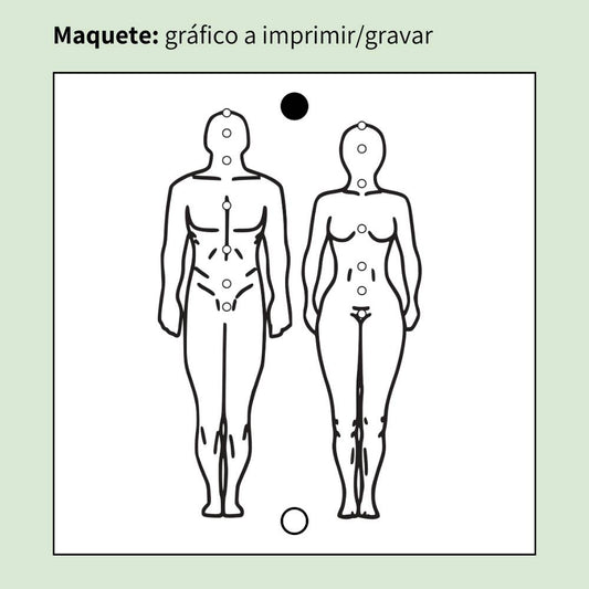 10. Figura Humana | Gráfico Radiestésico em MDF Cru