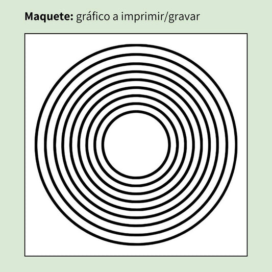 07. Nove Círculos | Gráfico Radiestésico em MDF Cru