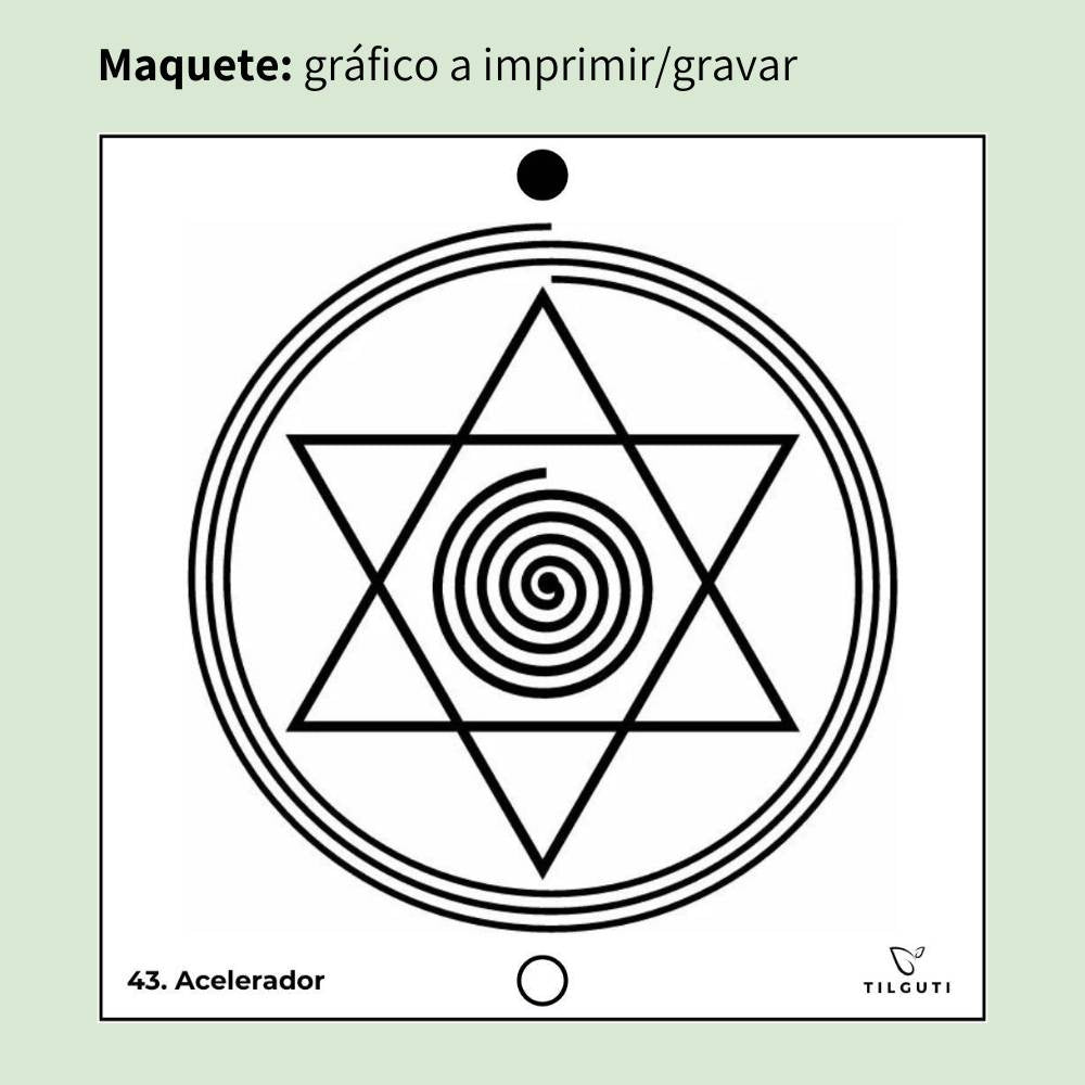 43. Acelerador | Gráfico Radiestésico em MDF