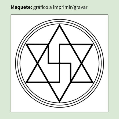 05. Anti-Magia | Gráfico Radiestésico em MDF Cru