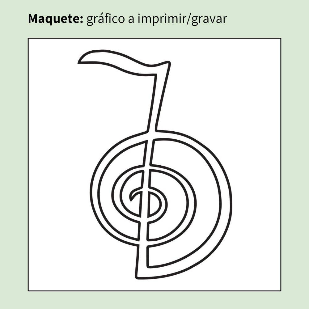 19. Cho-ku-rei | Gráfico Radiestésico em MDF