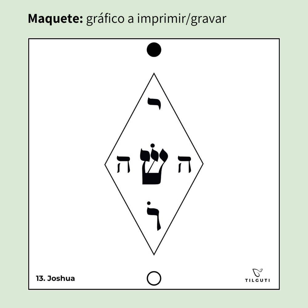 13. Joshua (ou Yoshua) | Gráfico Radiestésico em MDF