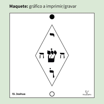 13. Joshua (ou Yoshua) | Gráfico Radiestésico em MDF