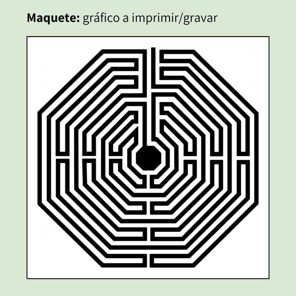 39. Labirinto D’amiens | Gráfico Radiestésico em MDF