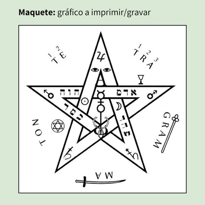 11. Tetragramaton | Gráfico Radiestésico em MDF