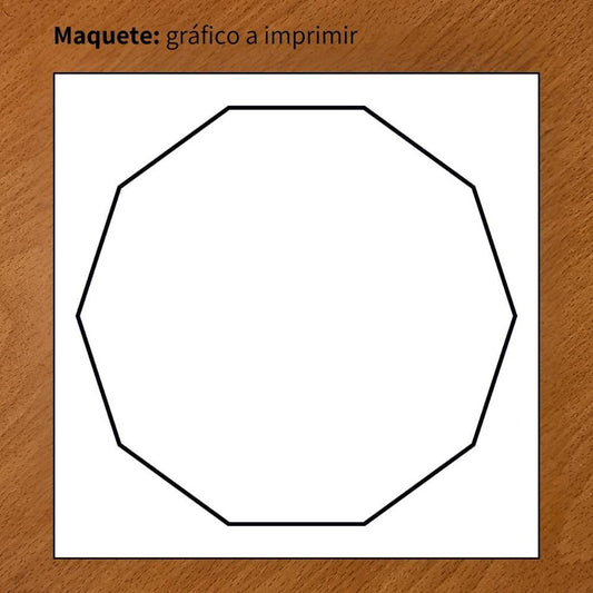 04. Decágono | Gráfico Radiestésico em PVC (película)