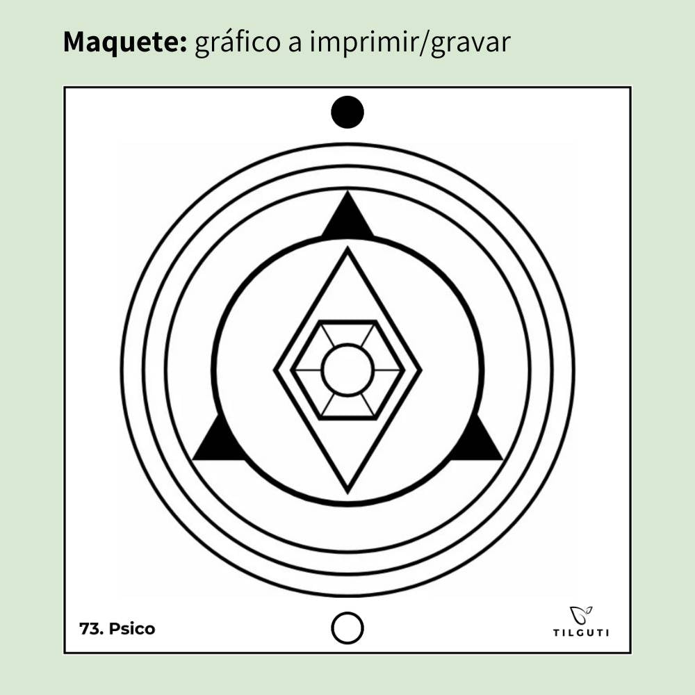 73. Psico | Gráfico Radiestésico em MDF