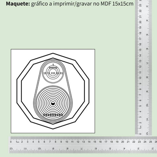 67. Relax Sono (à distância) | Gráfico Radiestésico em MDF