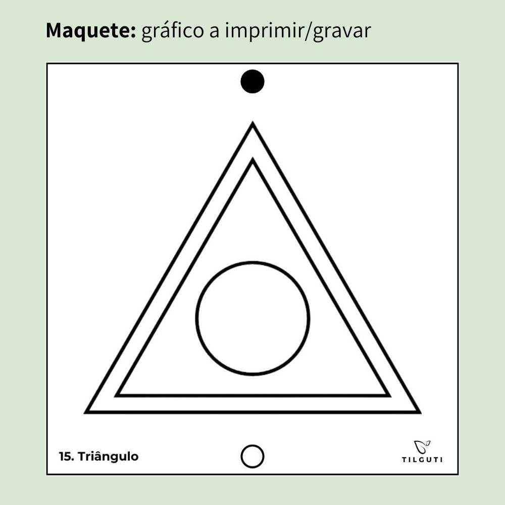 15. Triângulo | Gráfico Radiestésico em MDF