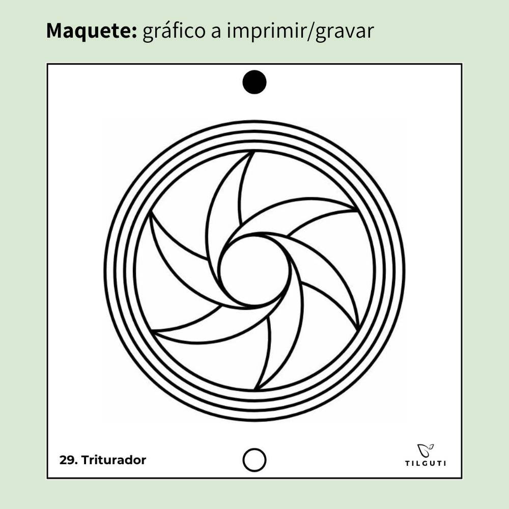 29. Triturador | Gráfico Radiestésico em MDF