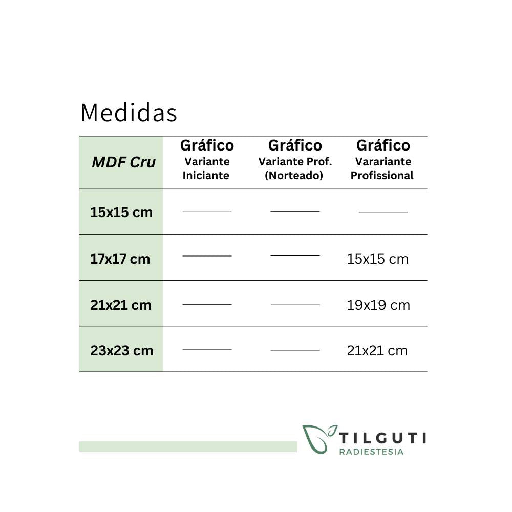 02. Turbilhão | Gráfico Radiestésico em MDF Cru