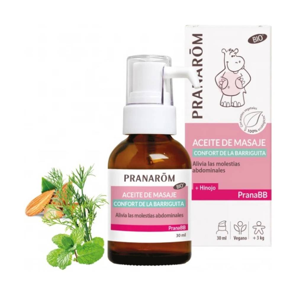 PranaBB Óleo de Massagem Conforto Digestivo BIO (30ml)