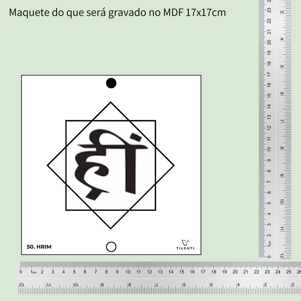 50. HRIM | Gráfico Radiestésico em MDF