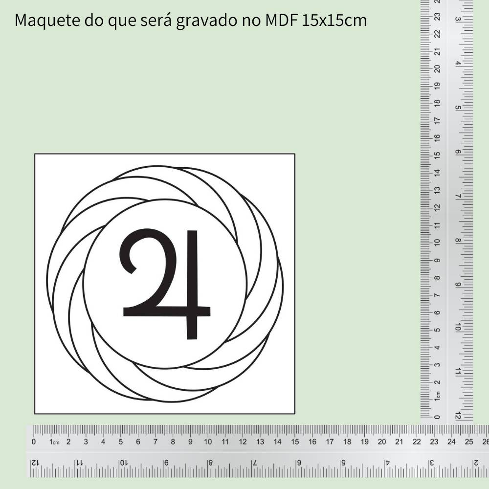 51. Turbilhão com Júpiter | Gráfico Radiestésico em MDF