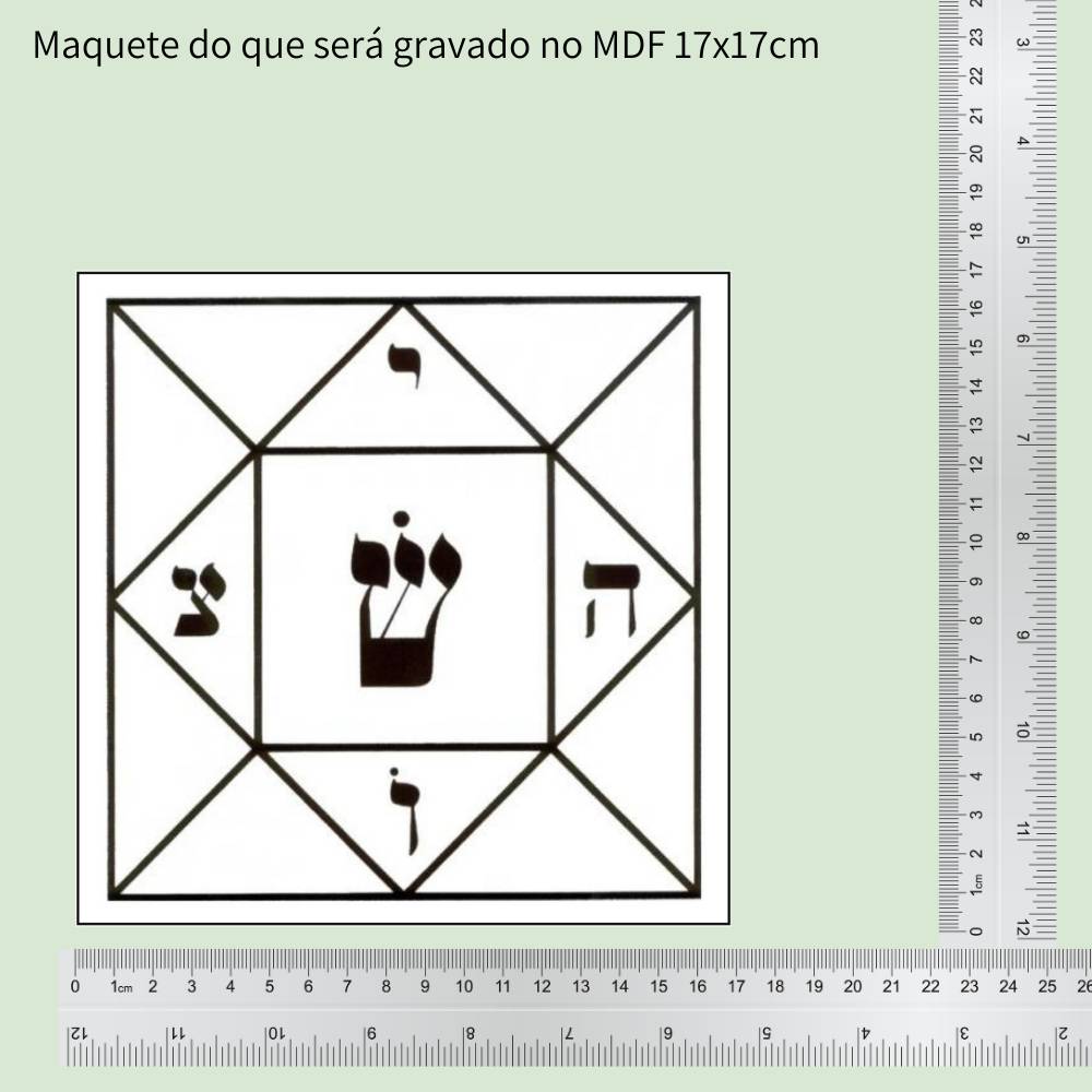 56. Quadrado Mágico | Gráfico Radiestésico em MDF