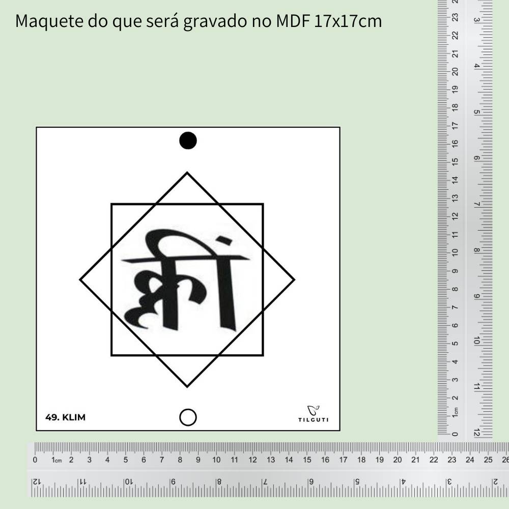 49. KLIM | Gráfico Radiestésico em MDF