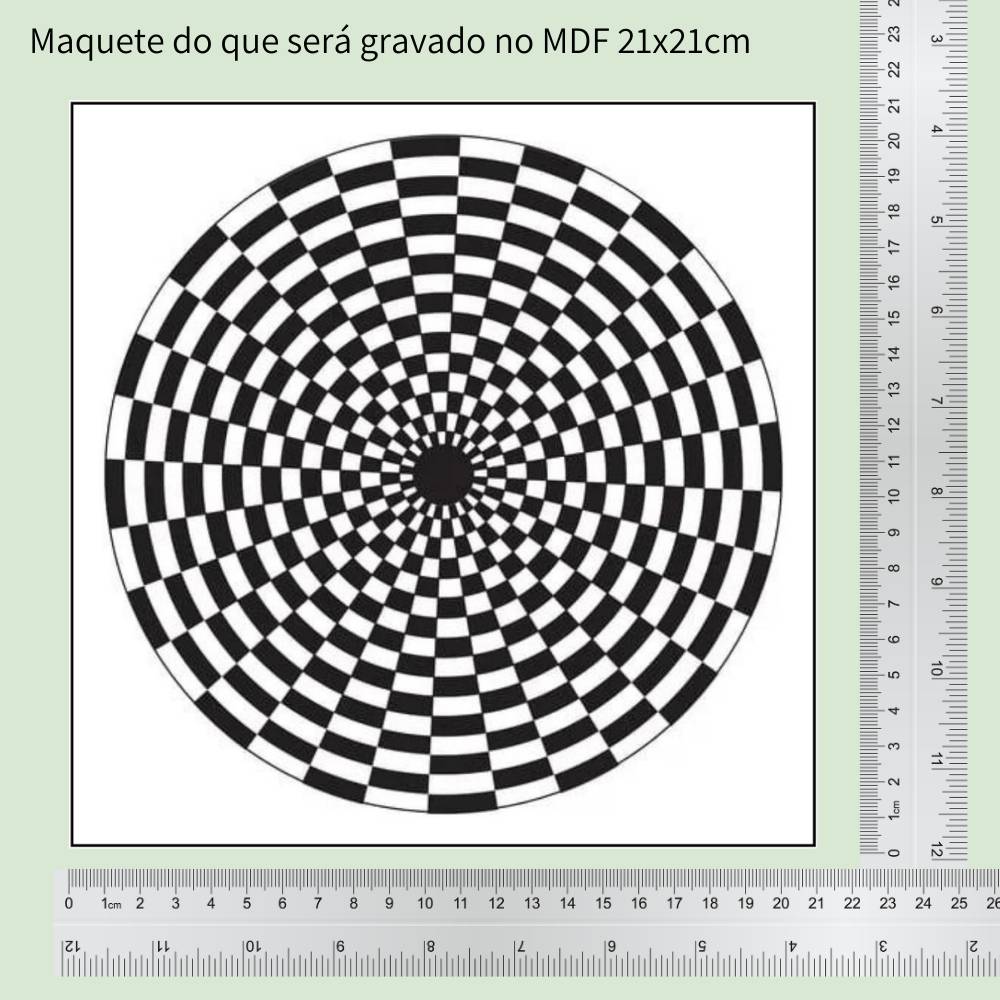 58. Gerador de Energia Círculo | Gráfico Radiestésico em MDF