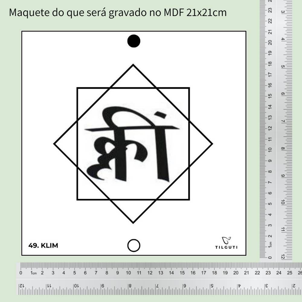 49. KLIM | Gráfico Radiestésico em MDF