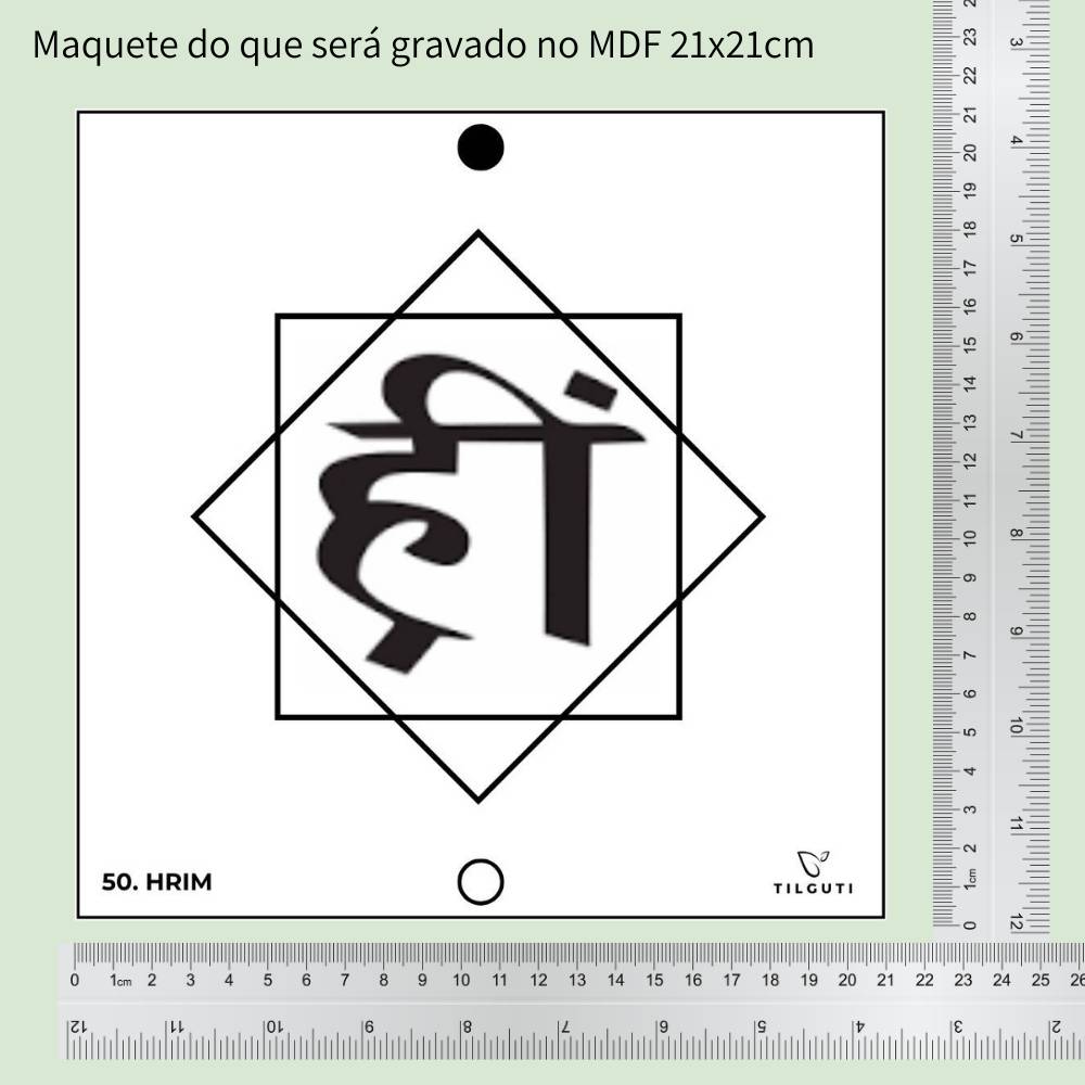 50. HRIM | Gráfico Radiestésico em MDF