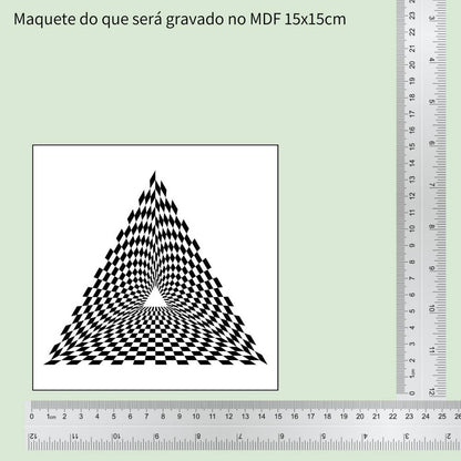 57. Gerador de Energia Pirâmide | Gráfico Radiestésico em MDF