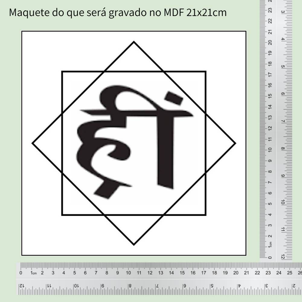 50. HRIM | Gráfico Radiestésico em MDF