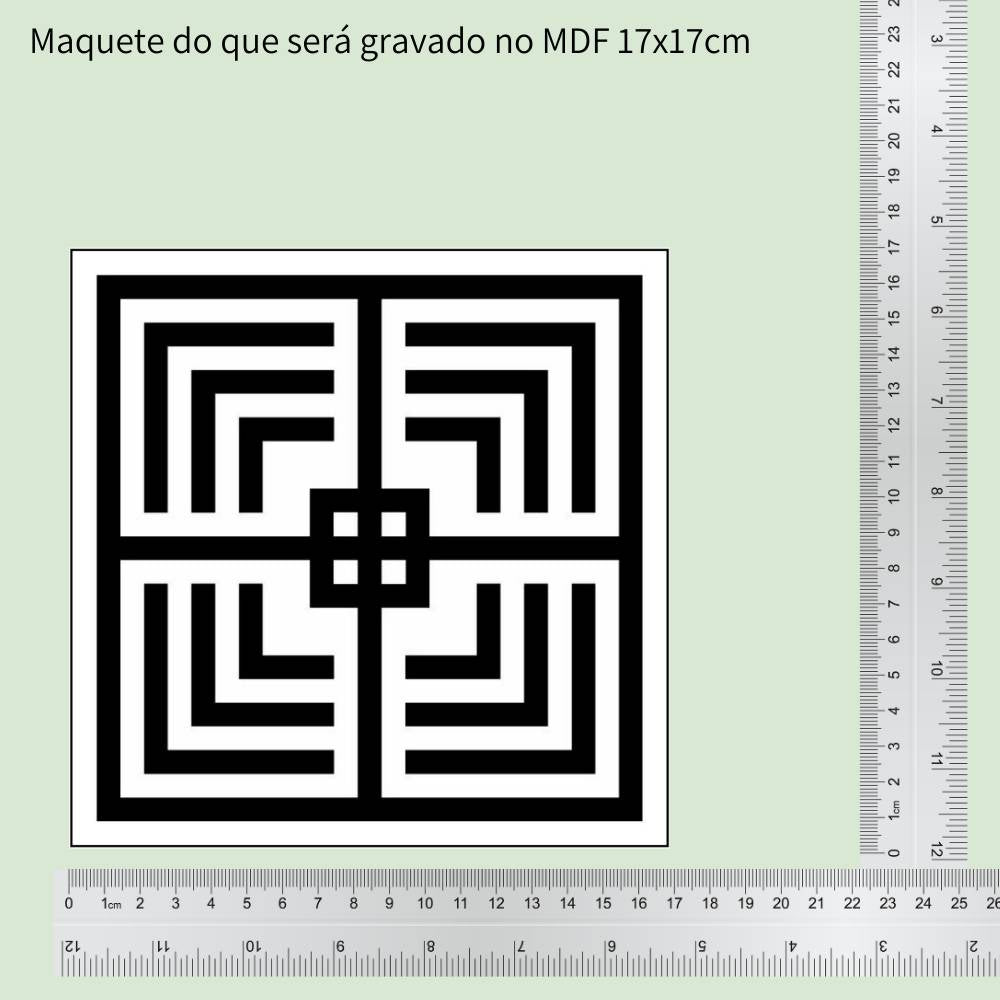 60. Mesa D'Amiens | Gráfico Radiestésico em MDF