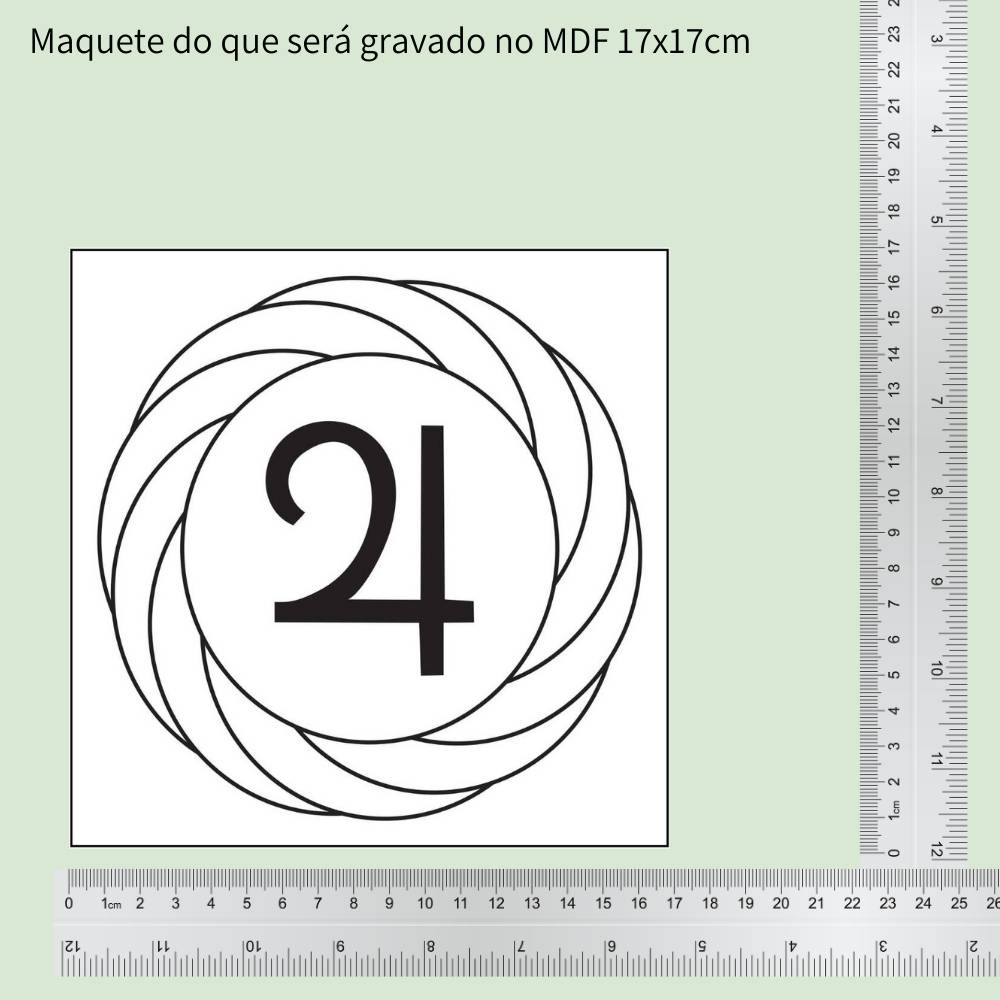 51. Turbilhão com Júpiter | Gráfico Radiestésico em MDF