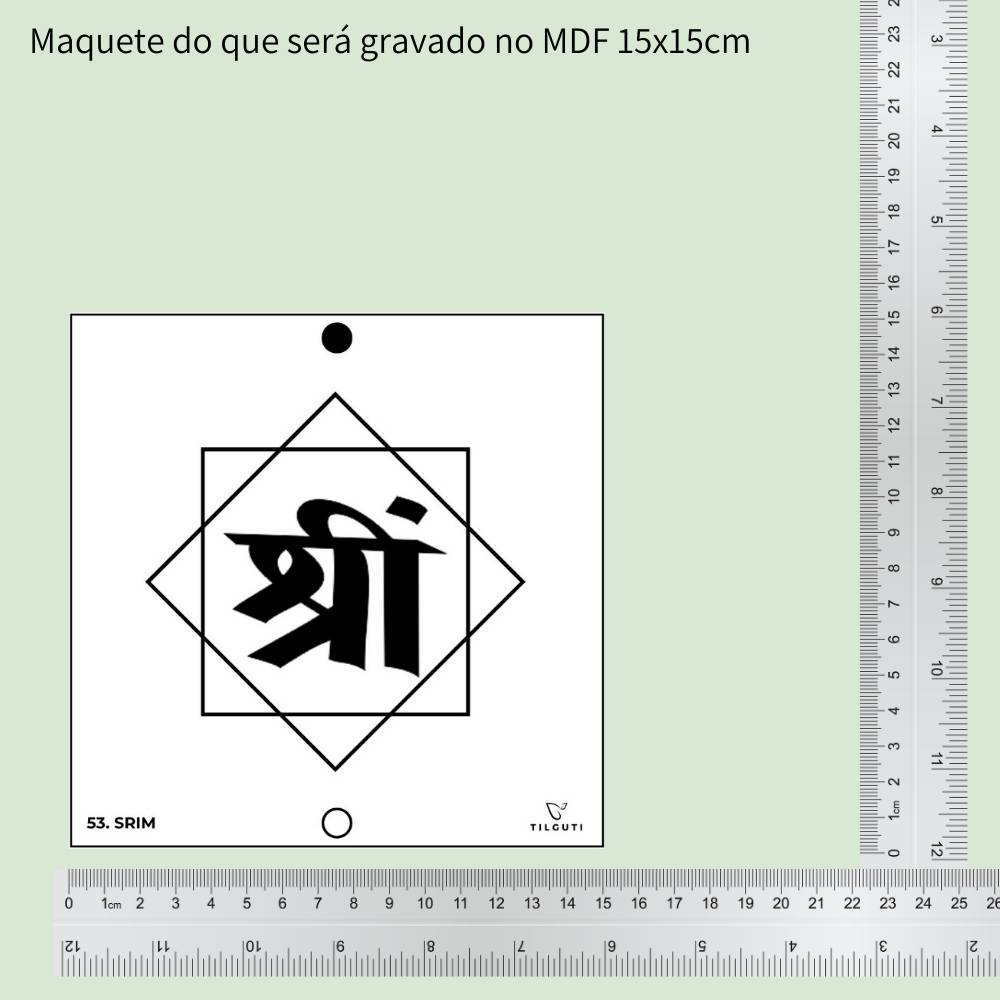 53. SRIM | Gráfico Radiestésico em MDF