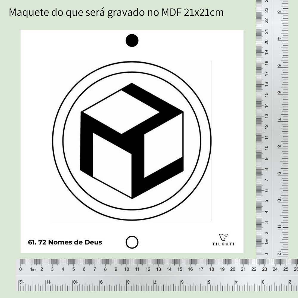 62. Antahkaran | Gráfico Radiestésico em MDF