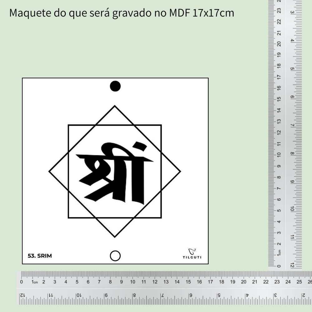 53. SRIM | Gráfico Radiestésico em MDF