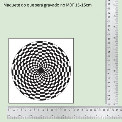 58. Gerador de Energia Círculo | Gráfico Radiestésico em MDF