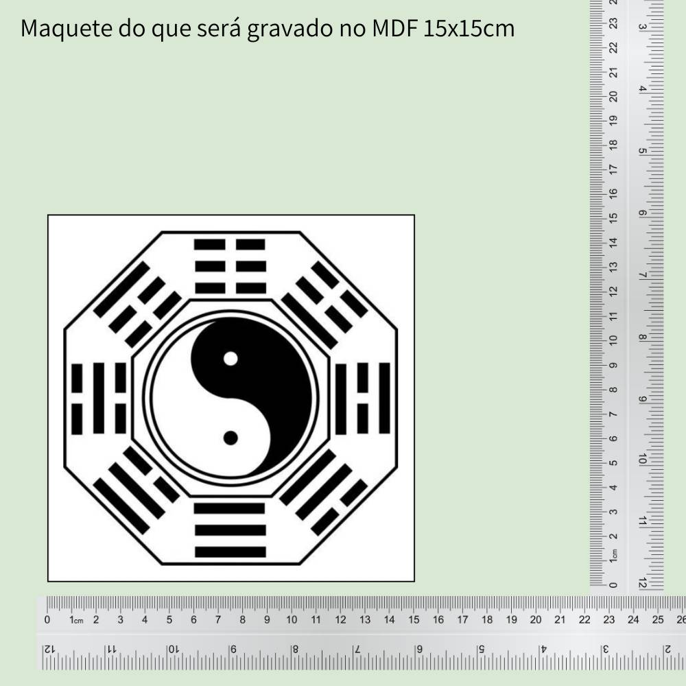 64. Baguá | Gráfico Radiestésico em MDF