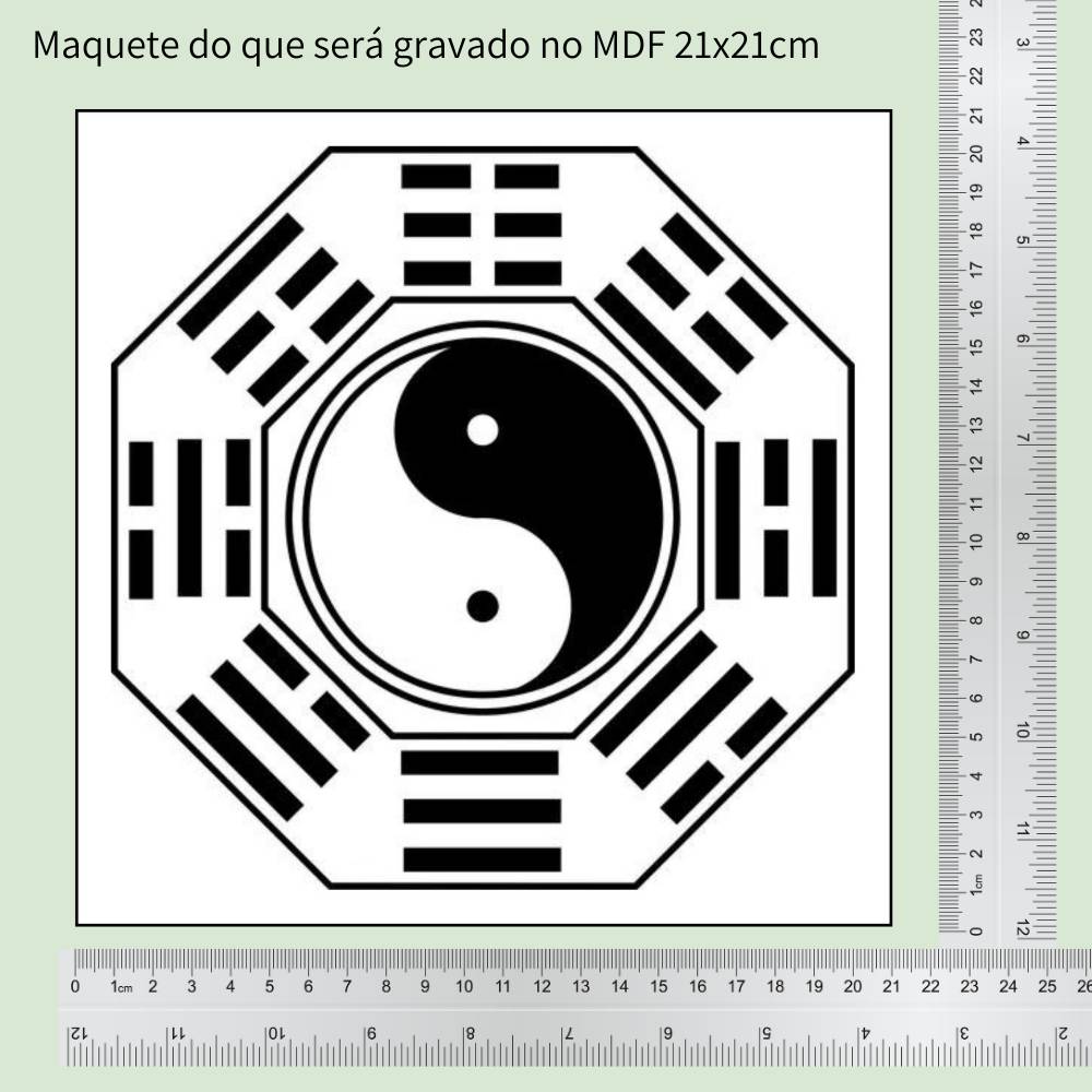 64. Baguá | Gráfico Radiestésico em MDF