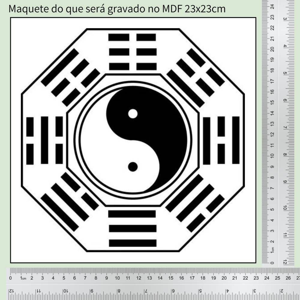 64. Baguá | Gráfico Radiestésico em MDF