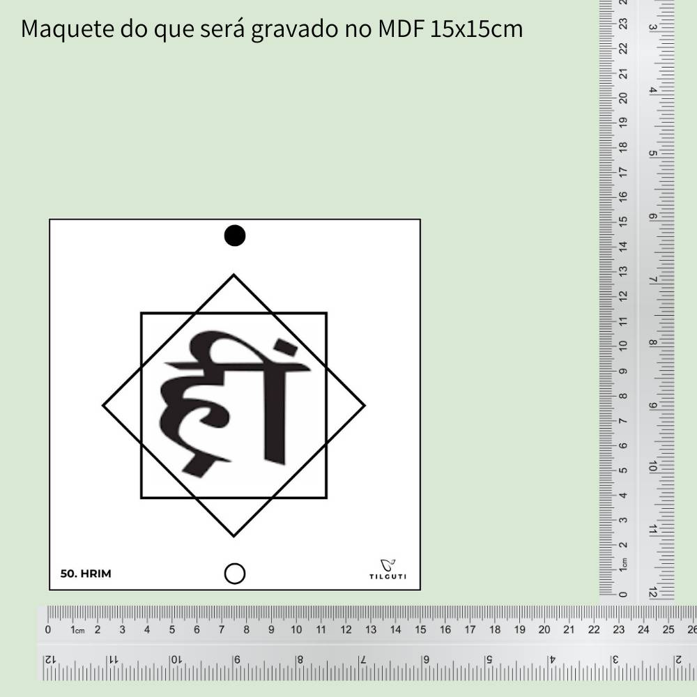 50. HRIM | Gráfico Radiestésico em MDF