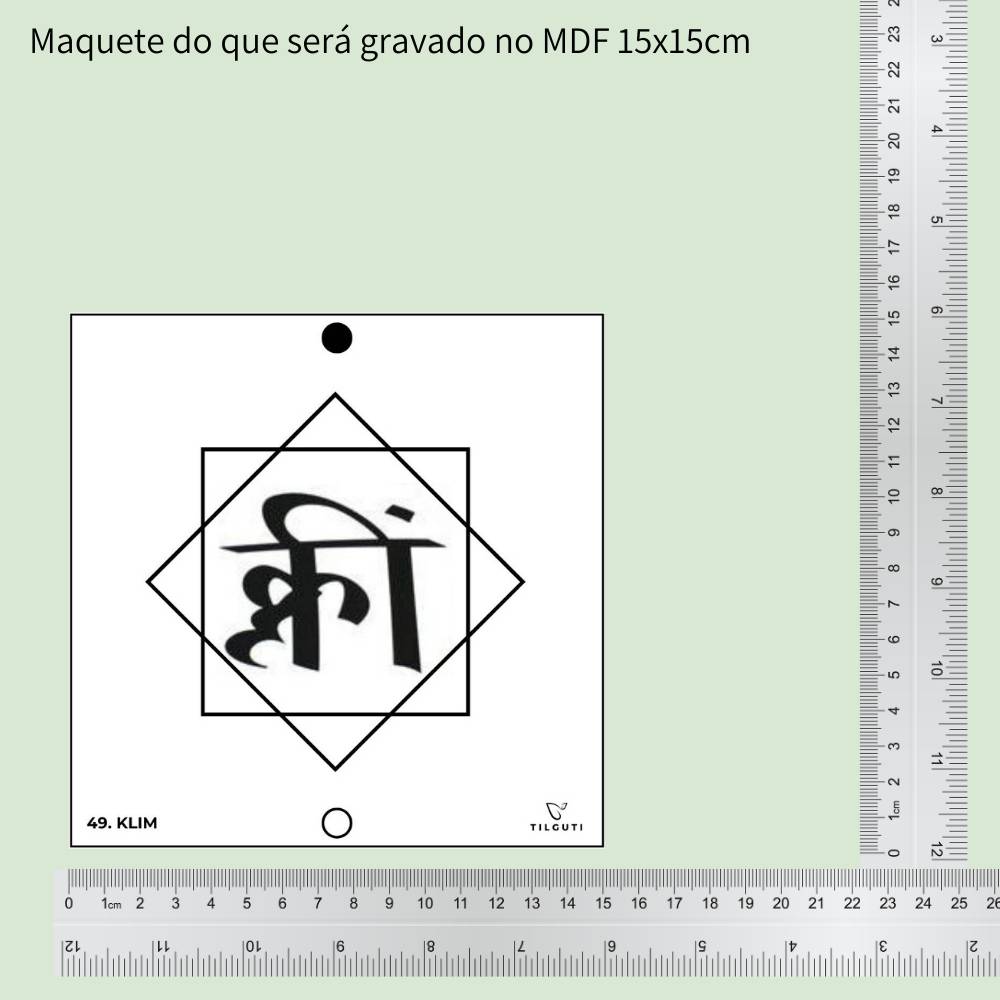 49. KLIM | Gráfico Radiestésico em MDF