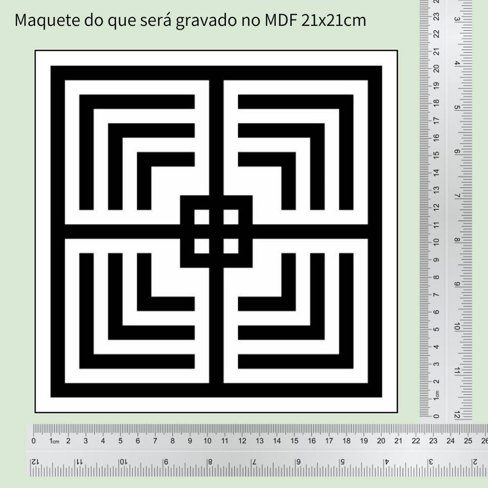 60. Mesa D'Amiens | Gráfico Radiestésico em MDF