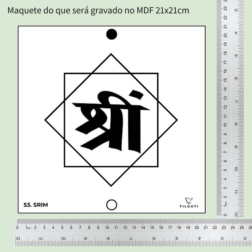 53. SRIM | Gráfico Radiestésico em MDF