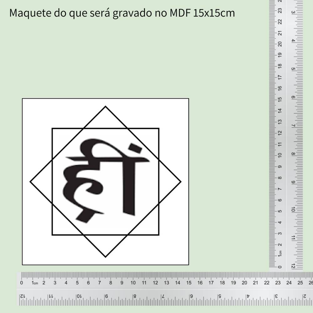 50. HRIM | Gráfico Radiestésico em MDF