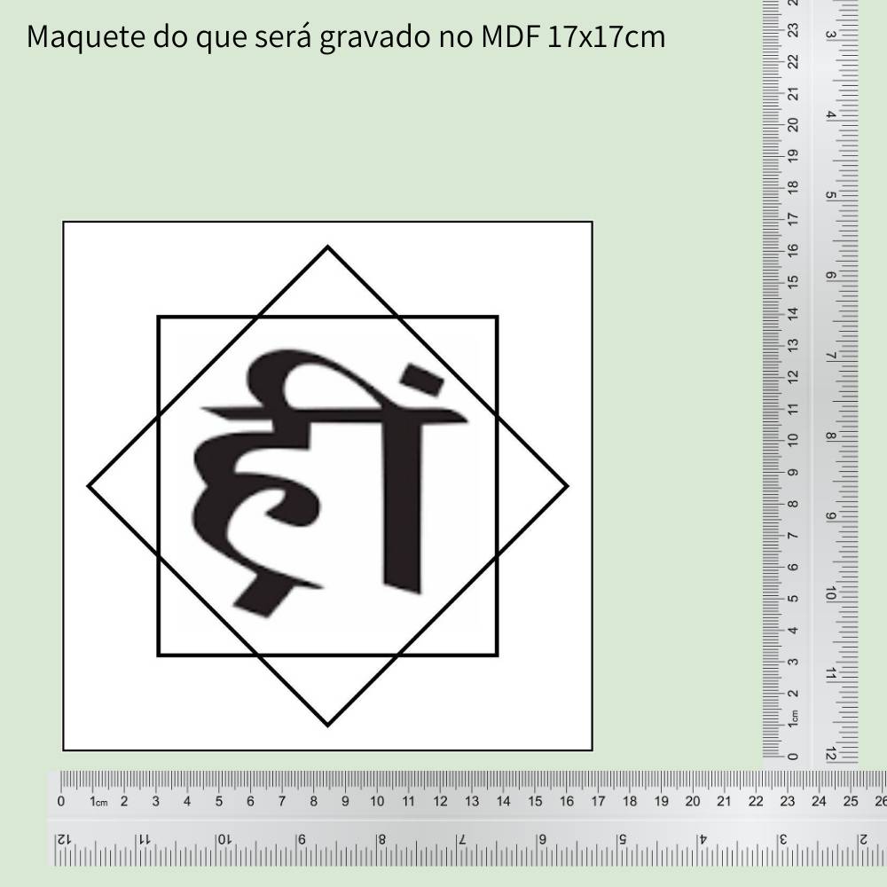 50. HRIM | Gráfico Radiestésico em MDF